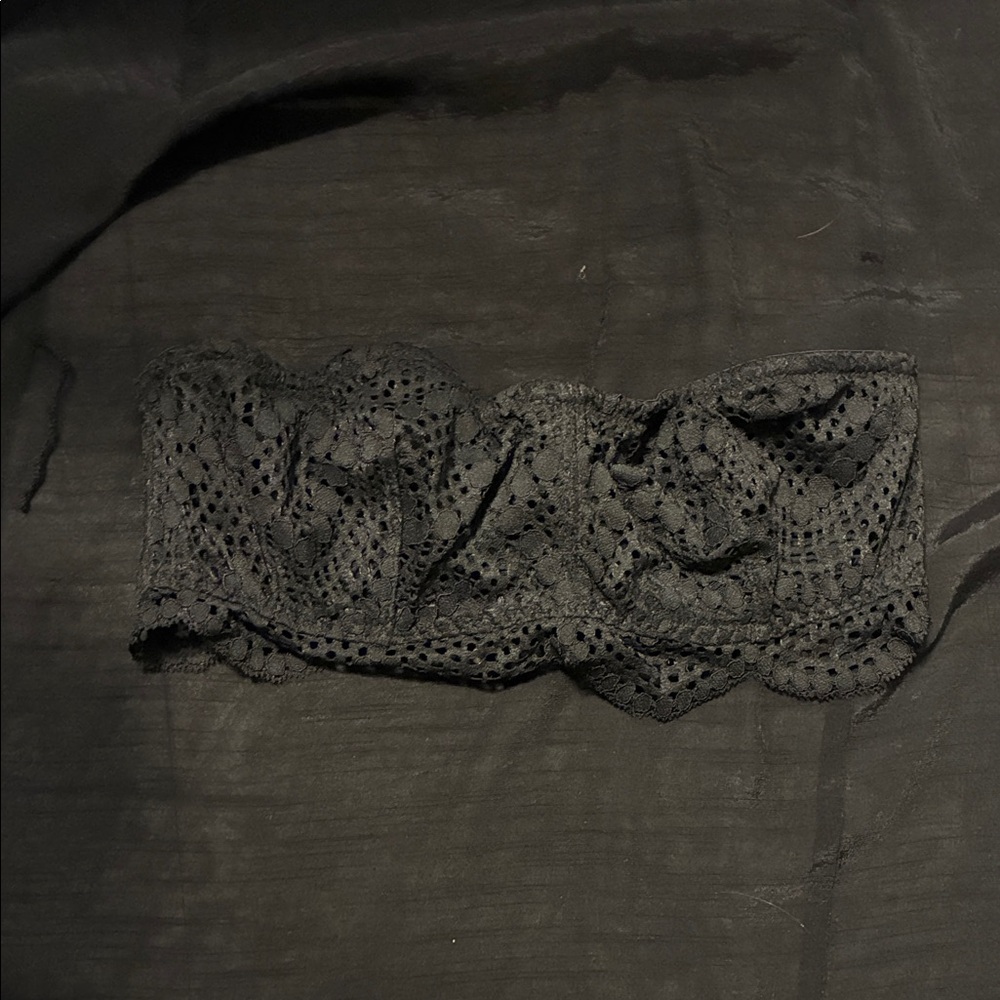 Victoria's Secret Black Lace Bandeau
